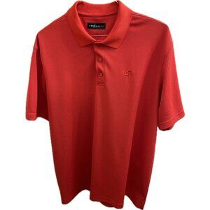 Loudmouth Shirt Mens XL RED Performance Polyester Short Sleeve Golf Polo